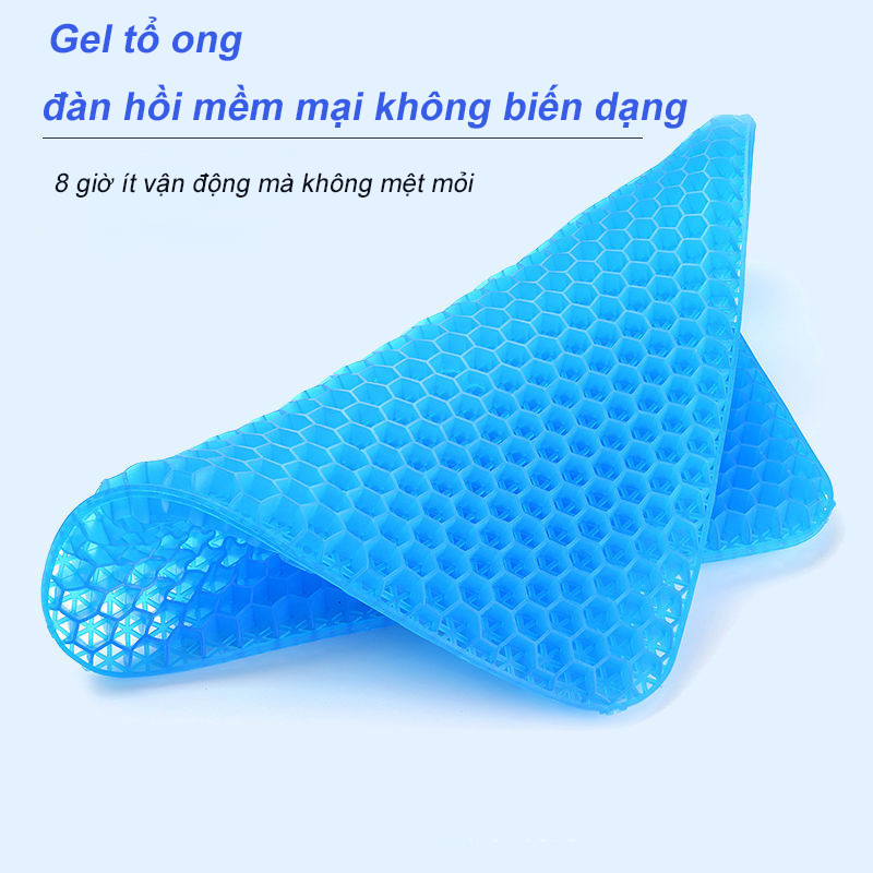 Đệm Ngồi Silicon 3D 2 Lớp，Đệm gel mùa hè，Đệm tổ ong ，Đệm ghế thoáng khí cho ô tô，Đệm văn phòng