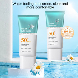 [COD] Kem chống nắng Lancer King SPF 50+ bảo vệ tia UV Kem chống nắng cô lập cho mùa hè Kiểm soát dầu Làm mới làn da Bảo vệ trang điểm lười biếng Kem chống nắng Glow ﻿ ღ Pink Girl Bling Makeup Look