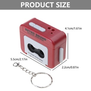 Tape Recorders Pendants Mini Recordable Music Box Pendants Ornaments