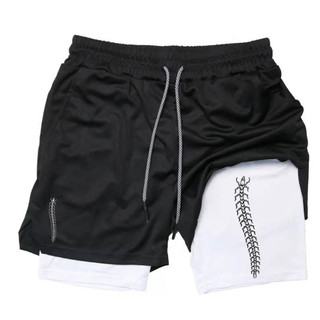 New Fitness Casual Shorts Anime 3D Digital Printing Adult Double Layer Beach Sports Pants Foreign Trade E-Commerce fNas