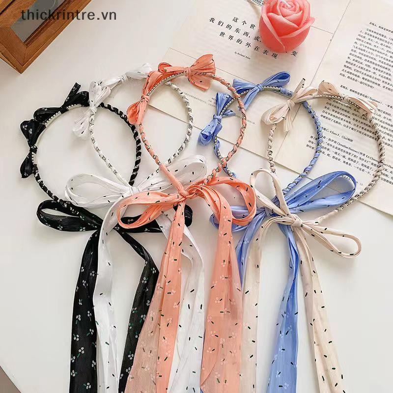 Thi Thời Trang Với Ren Khăn Lụa Nơ Dễ Thương Cho Bé Gái Phụ Kiện Tóc Hàn Quốc Cho Nữ VN