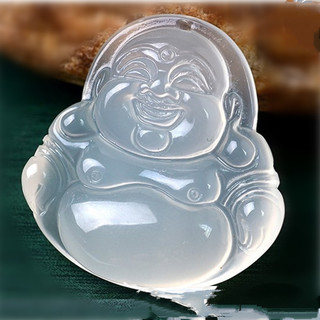 Ngọc Mã Não Trắng Chalcedony Mặt Dây Chuyền Avalokitesvara Lá Phật Cá Vàng Pixiu Bầu Khóa An Toàn Dây Buộc