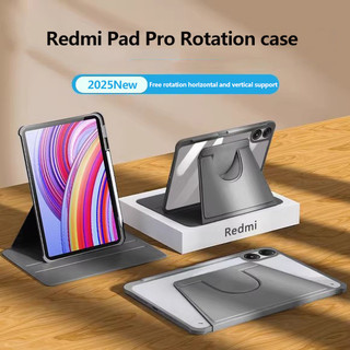 720 ° Ốp Lưng Acrylic Xoay Cho Redmi Pad Pro 5G 12.1 SE 8.7 11 Xiaomi Pad Poco Pad 5G 12.1 5 6 7 Pro Bao Da Có Khe Cắm Bút