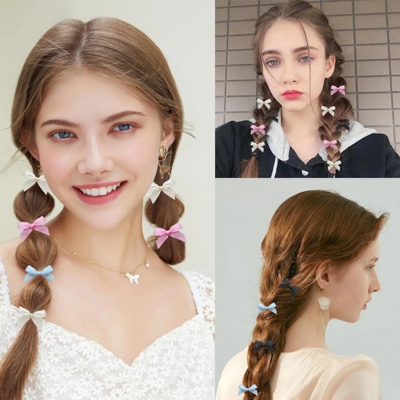 Kẹp Tóc Nơ Mini Mới Cho Nữ