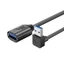 Cáp nối dài USB WU USB 3 0 Nam sang Nữ 5Gbps Tốc độ 90 độ Cáp mở rộng chuyển đồng bộ dữ liệu USB cho chuột