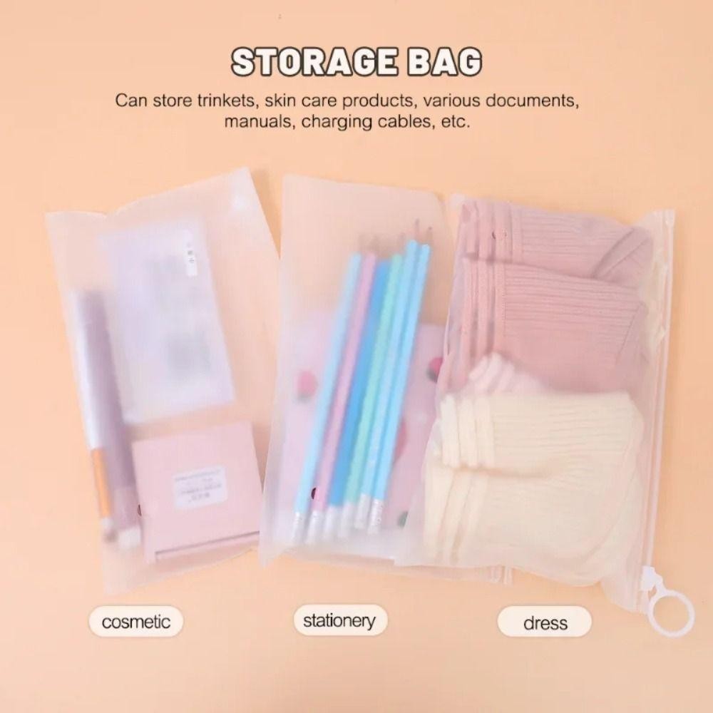 Daybreak 20 Miếng Túi Zip, Túi Phân Loại Khô Trong Suốt Độ Phân Giải Cao Cực Dày, 20 Lụa Có Tab Kéo Túi Bảo Quản Văn Phòng Phẩm Du Lịch