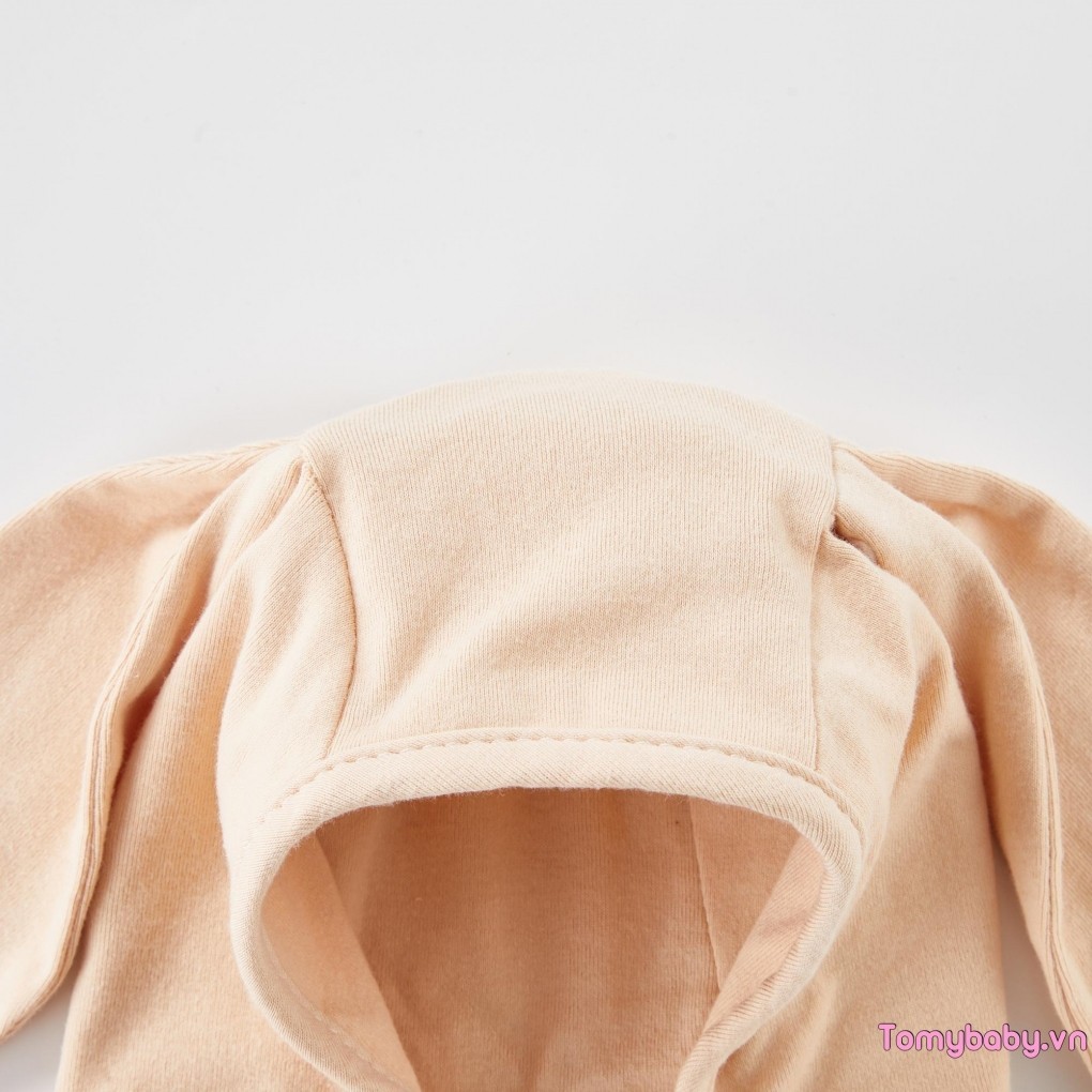 Bé Dễ Thương Bunny Ear Beanie Mũ Trẻ Sơ Sinh Mũ Bonnet Thoáng Khí Cho Bé Gái Bé Trai
