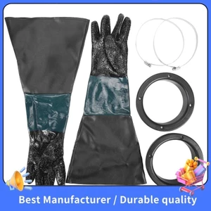 Găng tay phun cát Phụ tùng SandBlaster 60cm có vòng chữ O cho tủ phun cát