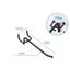 MARGREDY 25 Cái Móc Hiển Thị, Móc Chốt 4 Inch, Giá Để Đồ Đục Lỗ