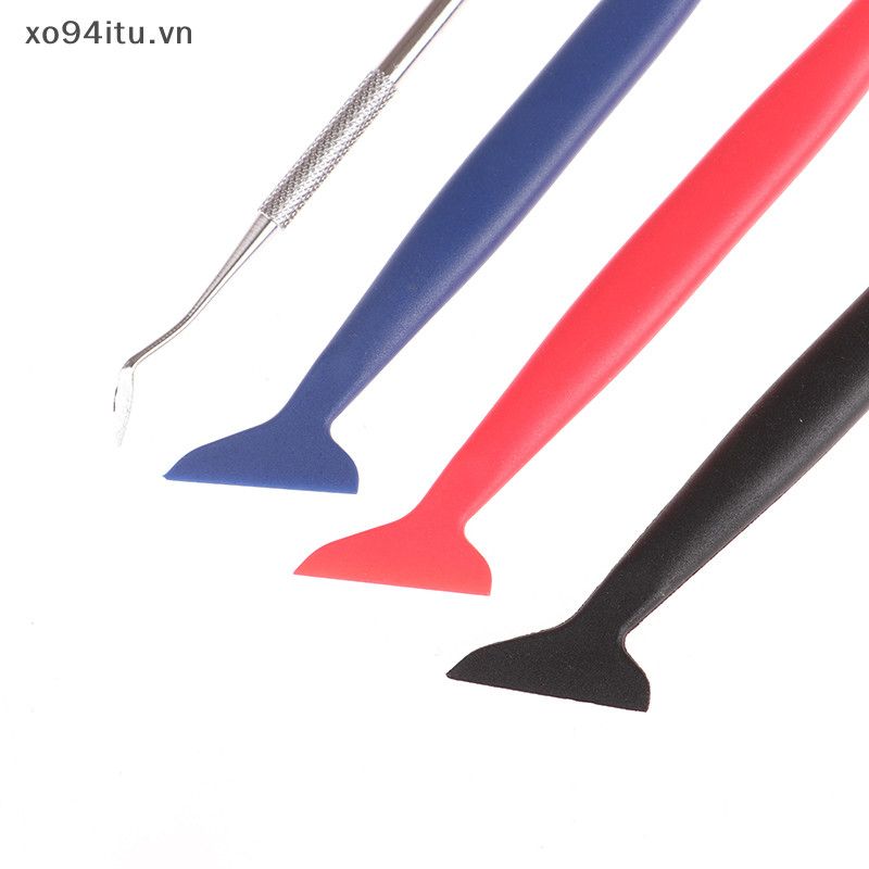 Xoitu 1 / 3 Chiếc Phim Ô Tô Gói Cạp Phụ Kiện Dán Xe Hơi Độ Cứng Bọc Dụng Cụ Micro Squeegee Scraper Xe Micro Gasket Squeegee VN