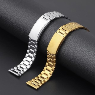 Dây đeo đồng hồ bằng thép không gỉ 14mm 18mm 20mm Dây đeo đồng hồ bằng thép không gỉ Dây đeo đồng hồ bằng thép không gỉ Ba hạt Dây đeo đồng hồ kim loại Giá thấp Bán buôn Dây đeo đồng hồ đa năng