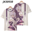 SY3 Uma Musume Pretty Derby Biwa Hayahide Cosplay vải 3D mùa hè Áo thun Anime tay ngắn hàng đầu YS3