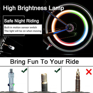 van xe phát sáng SEAMETAL Đèn cảnh báo nhấp nháy LED bánh xe ô tô