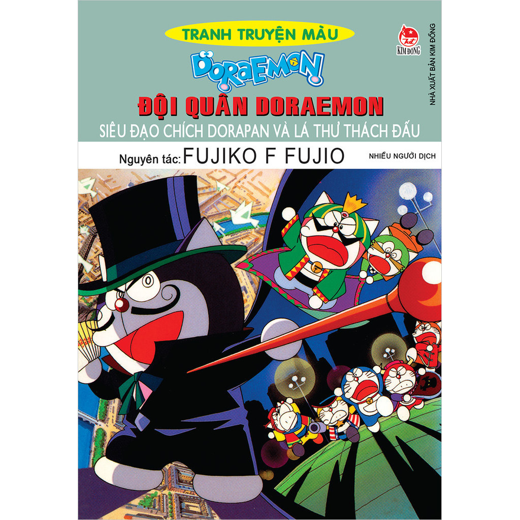 Sách Doraemon - Tranh Truyện Màu - Đội Quân Doraemon - Siêu Đạo Chích Dorapan Và Lá Thư Thách Đấu (Tái Bản 2024)