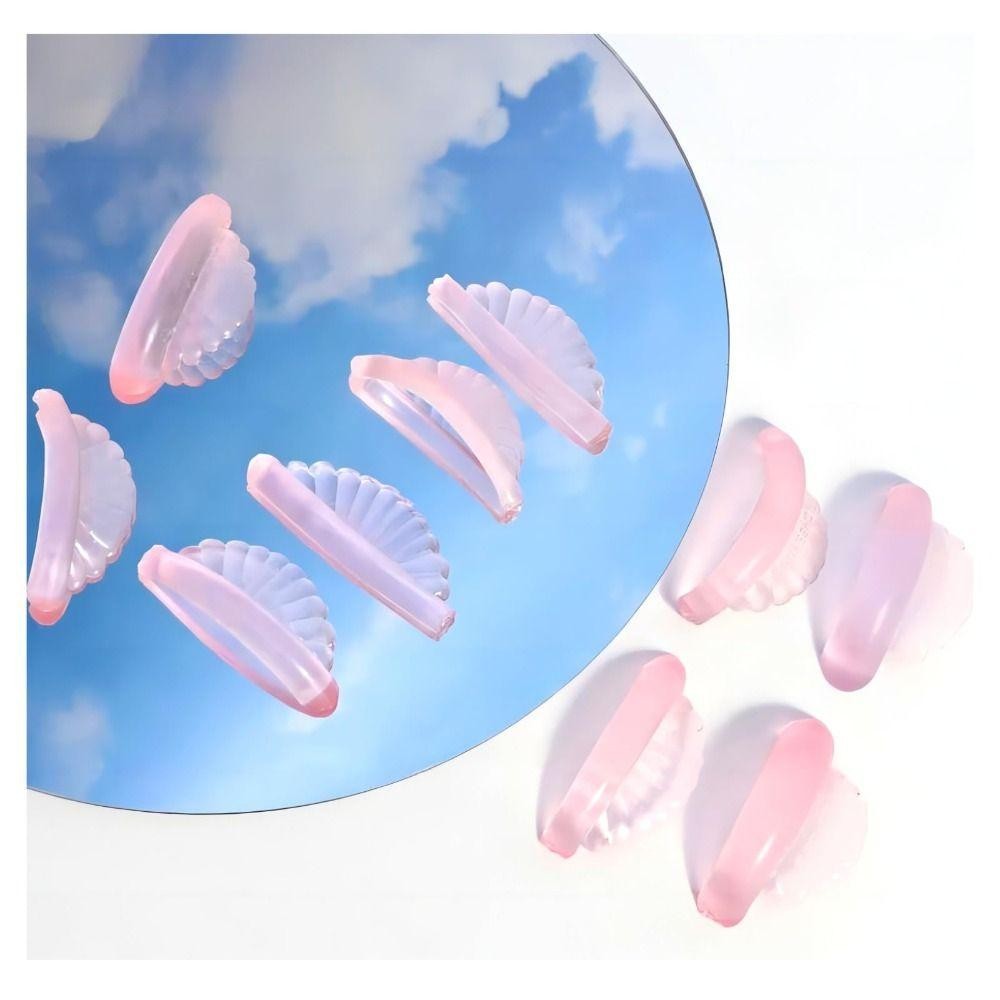 Wanyedi 5 Cặp Miếng Lót Lông Mi Silicon, Dụng Cụ Dụng Cụ Dụng Cụ Uốn Mi Có Thể Tái Sử Dụng, Nối Mi Vỏ Phong Cách Máy Uốn Mi Phụ Kiện Lông Mi Dính Mi Que Lông Mi Lông Mi