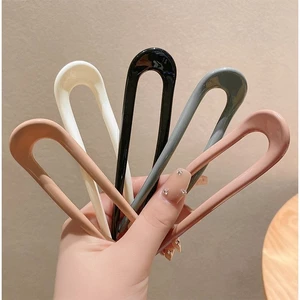 Trâm cài tóc chữ U phong cách cổ điển ,búi tóc cổ điển màu bóng trơn đơn giản,sang trọng thanh lịch giá rẻ