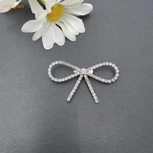 Siyuyan Thời Trang Sáng Bóng Kim Cương Giả Nơ Khóa Ngọc Trai sel Pin Kim Cương Khóa DIY May Giày Túi Đính Phụ Kiện Cưới Quà Tặng VN