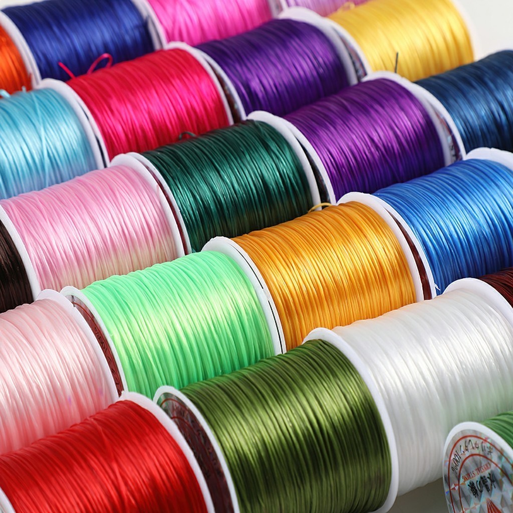 Dây co giãn xâu chuỗi hạt, dây cước lụa, thun co giãn xỏ vòng tay TOOLM