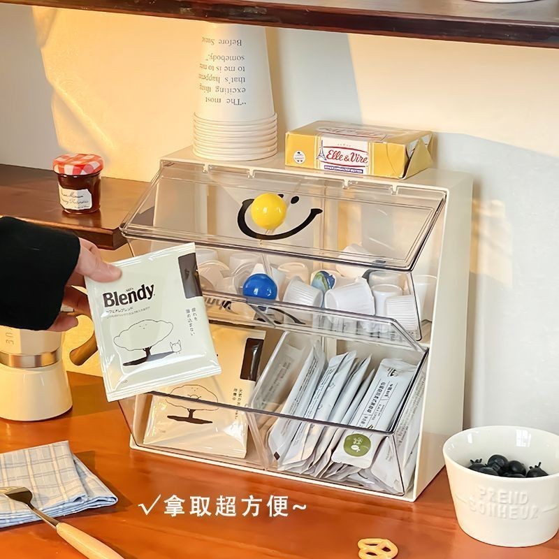 2 / 4 Ngăn Giá đỡ trưng bày trong suốt Kệ để bàn Túi trà Hộp lưu trữ Viên trà Giá đựng cà phê Phòng trà Quầy quầy Bar Hộp lưu trữ trong suốt Giá trưng bày chống bụi Kệ bếp