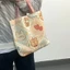 Túi Xách Vải Canvas In Logo Hoạt Hình Nhật Bản Dễ Thương Cho Nữ