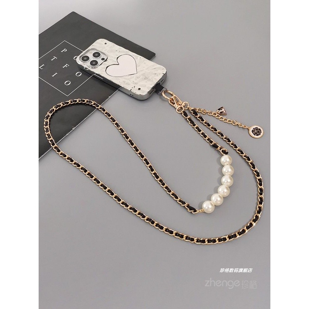 Phụ kiện nữ dây đeo chéo/ngực/bụng/túi da cao cấp, kim loại xoắn, chống sốc, trang trí điện thoại di động đa năng
