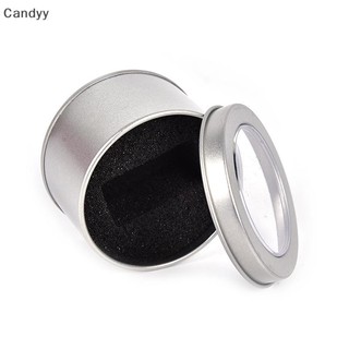 Ndy Bạc Tròn Kim Loại Trang Sức Hộp Đồng Hồ Hiển Thị Hộp Đựng Đồng Hồ 6.5 * 4cm N