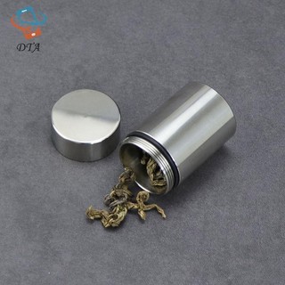[DTA] 1 Hộp đựng thuốc Hộp đựng trà Bình đựng trà Vòng bằng thép không gỉ Bảo quản di động Hộp đựng thảo mộc kín khí VN