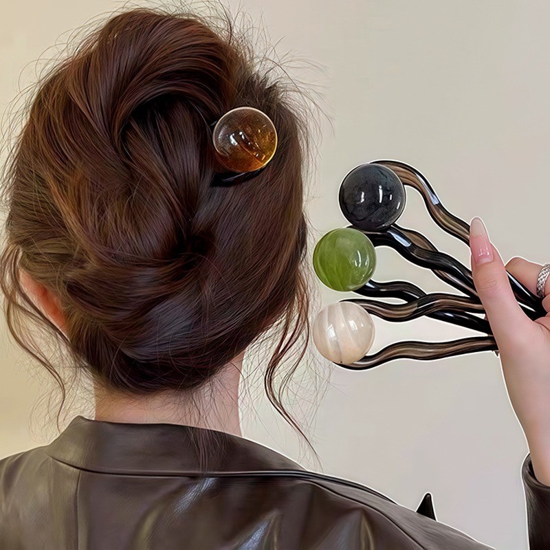 Kẹp tóc hình chữ u cổ điển Kẹp tóc nữ cao cấp kiểu Pháp