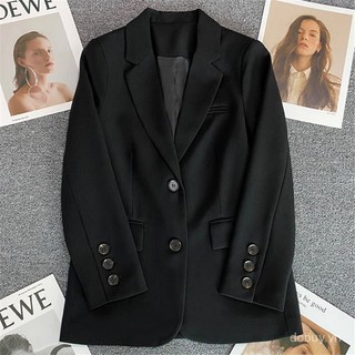Áo khoác blazer trắng nhạt cho phụ nữ, mùa xuân và thu 2025, phong cách đường phố thanh lịch, áo khoác vest nữ nhỏ nhắn