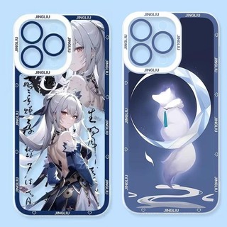 Ốp Lưng Cho Iphone 14 Pro Max 11 12 13 Pro Max Bìa Honkai Star Rail Jingliu Silicon Mềm Trong Suốt Siêu Mỏng Bảo Vệ Ống Kính Vuông Chống Sốc Phổ Biến Chống Va Đập
