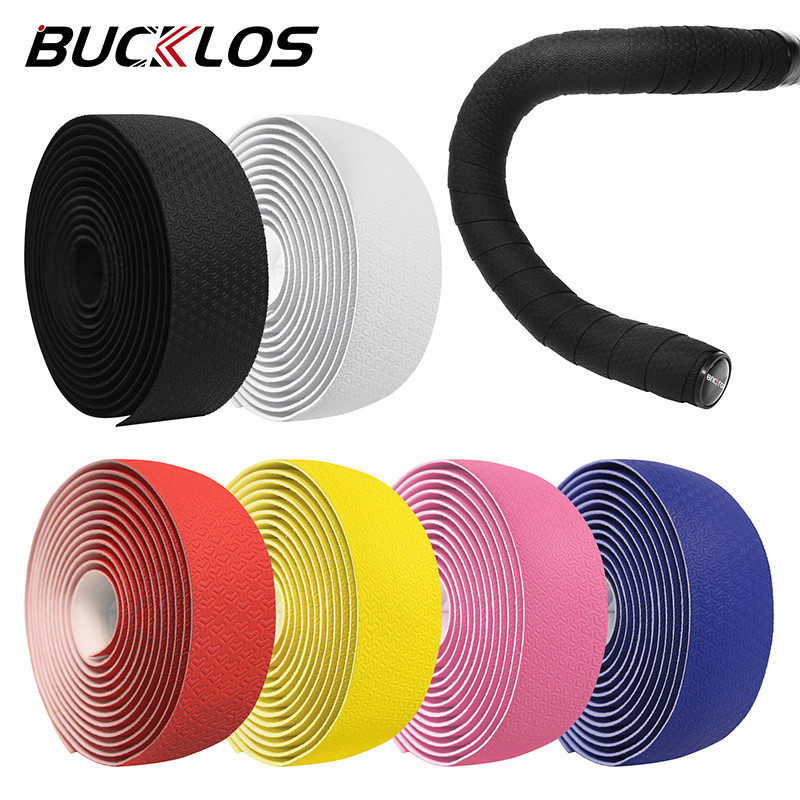 BUCKLOS Thanh Băng Cho Xe Đạp Đường Bộ Tay Lái Băng Cho Fixie Gear Dây PU EVA Bọc Đục Lỗ Tay Lái Xe Đạp Thắt Lưng Phụ Kiện Đi Xe Đạp