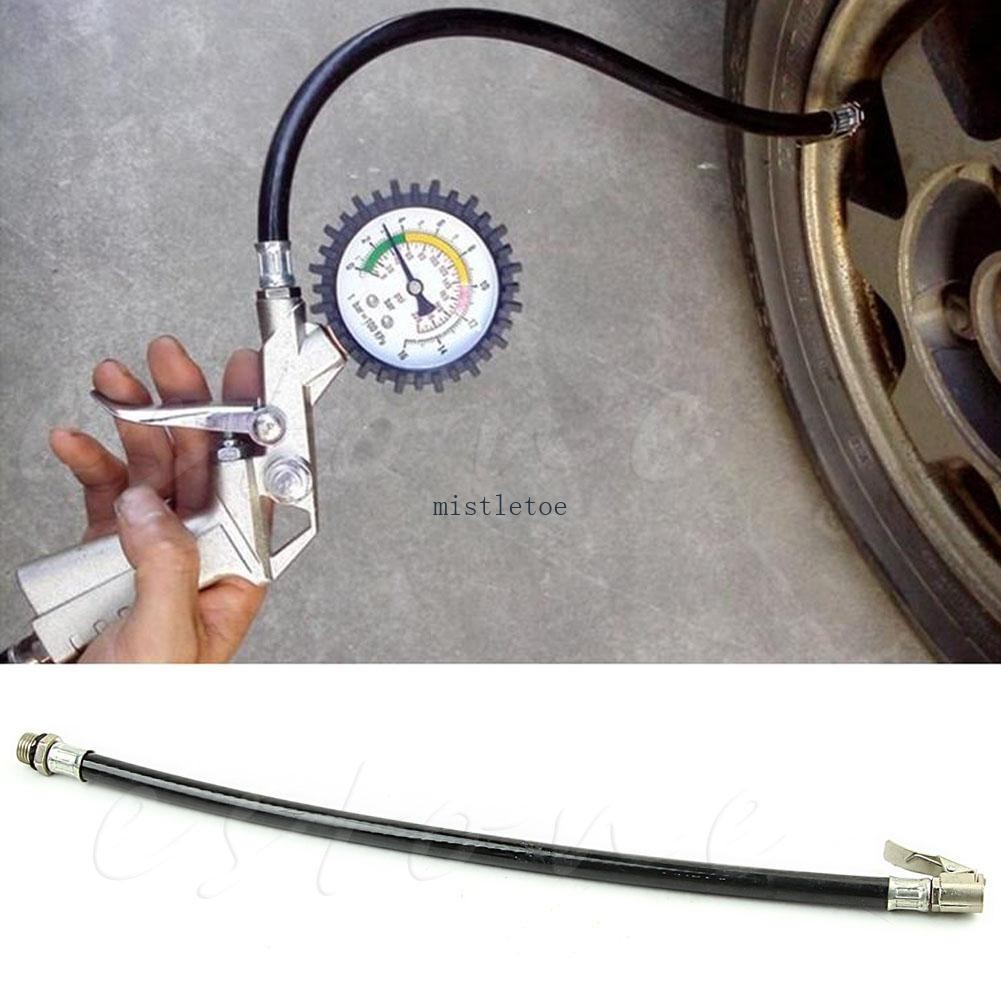 Mis 1Pc Xe Máy Xe Đạp Ô Tô Linh Hoạt Kẹp Trên Lốp Không Khí Lốp Chuck Bơm Hơi Ống