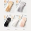 YUJINI 1 Đôi Tất Ruffle Vô Hình, Tất Cotton Ren Hoa Trong Suốt, Tất Lưới Chống Trơn Trượt Thời Trang Mắt Cá Chân Nữ