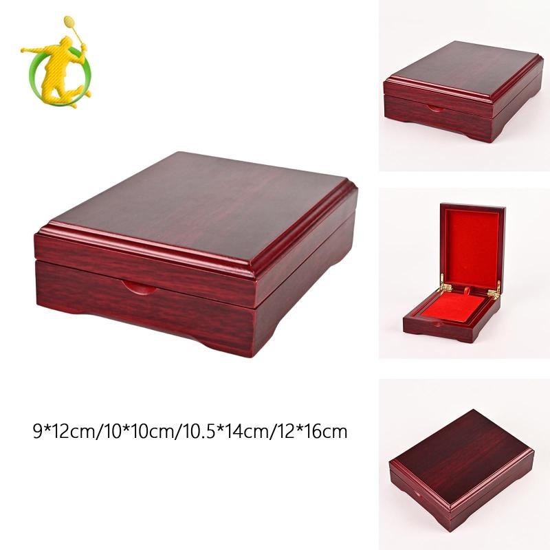 Hộp trưng bày bằng gỗ Hộp đựng huy chương Huy chương Hộp gỗ nhỏ cho gia đình