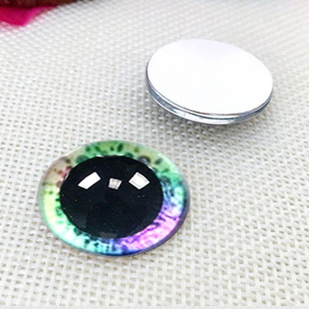 HAPPYNOOK 20 Cái / 10 Đôi Mắt Thủ Công Mắt, Pha Lê 6 Mm-20 Mm Mắt Pha Lê Con Rối, Nhựa Đồ Chơi Nhồi Bông Phần Phụ Kiện Búp Bê DIY