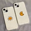 Cá Tính Đơn Giản Cặp Đôi Tương Thích Cho iPhone11 12 13 14 15Pro MAX SE2020 X XR XS MAX 7 8 Plus Ốp Lưng Silicon lm1000