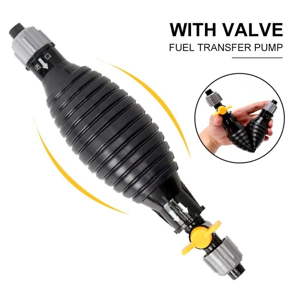Máy bơm dầu khí cầm tay MOCOVED, Máy bơm vòi Siphon chạy xăng đa năng an toàn, Hướng dẫn sử dụng ống hút với ống bền Máy bơm nhiên liệu ô tô màu đen