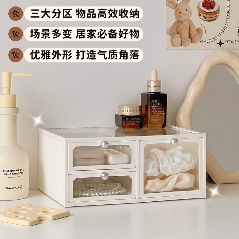 Phụ Kiện Tóc Barrettes Hộp Bảo Quản Kính Trang Sức Hộp Bảo Quản Tinh Tế Hộp Trang Sức Bông Tai Bông Tai Vòng Cổ Hộp Mỹ Phẩm Hộp Bảo Quản Kính Chống Bụi