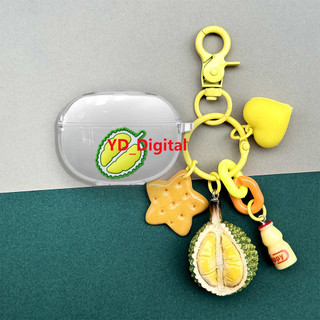 Dành Cho SoundPEATS Capsule 3 Pro Plus Ốp Lưng TPU Transpent Tai Nghe Vỏ Bảo Vệ Chống Sốc Có Mặt Dây Chuyền