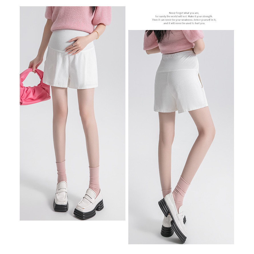 Quần bà bầu Quần short ba điểm dáng rộng thời trang mùa hè