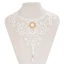 Treeling Retro Gothic Rỗng Ra Ren Vòng Cổ Với Ngọc Trai Có Thể Điều Chỉnh Chiều Dài Cổ Dây Xích Handmade Choker Thời Trang Enth