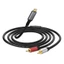 Cáp âm thanh btsg Type C sang 2RCA Bộ chuyển đổi USB C sang 2RCA cho âm thanh nổi và bộ khuếch đại ô tô cho điện thoại 15