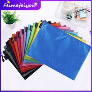 A4 / A5 / A6 / B4 / B5 / B6 Lưới Chống Thấm Nước Opaque Làm Dày Túi Tập Tin / Thư Mục Lưu Trữ Giấy Kiểm Tra / Túi Dữ Liệu / Túi Dây Kéo