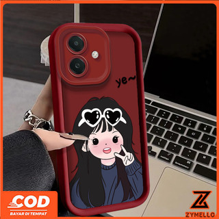 Ốp Lưng Cho OPPO A6 PRO A5i A5X A5 5G A3X A3 PRO A5 PRO A80 A60 A79 A38 A18 A17 A57 2022 4G A78 A58 A7 A5S A12 A95 Ốp Điện Thoại TPU Chống Sốc Cặp Đôi Cô Gái Nhút Nhát