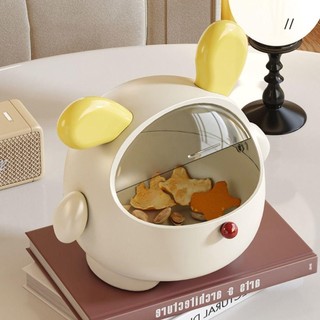 Thùng sắp xếp bàn ASDFGER, Hộp lưu trữ máy tính để bàn thỏ dung lượng cao, có nắp Đa chức năng Phụ kiện tóc chống bụi Giá lưu trữ