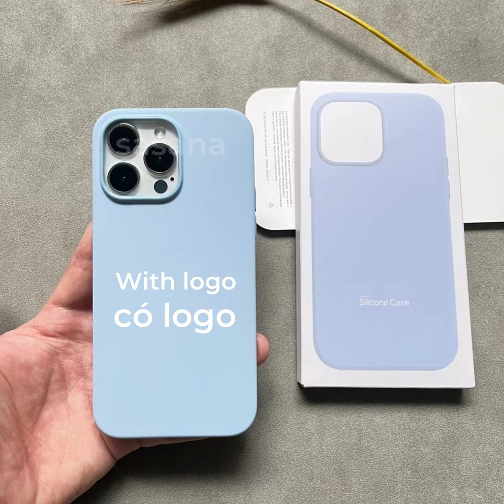 (Oficial 1: 1) Silicone lỏng từ tính màu xanh da trời cho iphone 16 / 15 / 14 / 13 / 12 / Pro / Pro Max / plus / mini Vỏ điện thoại chất lượng cao Hoạt hình bật lên