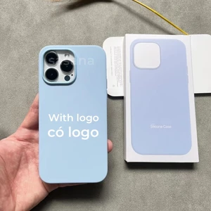 Silicone lỏng từ tính màu xanh da trời cho iphone 16 / 15 / 14 / 13 / 12 / Pro / Pro Max / plus / mini Vỏ điện thoại chất lượng cao Hoạt hình bật lên