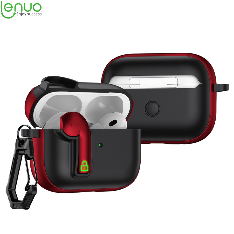 Hộp đựng tai nghe khóa Lenuo cho Airpods 4 anc Pro 2 3 1 Pro2 Vỏ