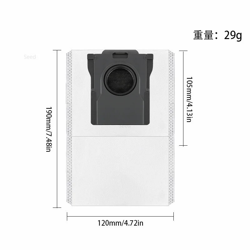 Dreame Mova E30 Ultra / Trouver E30 Ultra Robot Hút Bụi Phụ Kiện Bàn Chải Bên Chính Lọc Lau Nhà Vải Túi Bụi