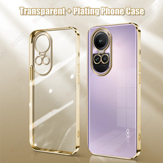 Dành Cho OPPO Reno 10 5G / Reno 10 Pro 5G / OPPO Reno 11 Pro 5G Ốp Điện Thoại Sang Trọng Mạ Cạnh Trong Suốt Vỏ Silicon Mềm Chống Sốc Trong Suốt Reno10 Pro Reno11 Pro